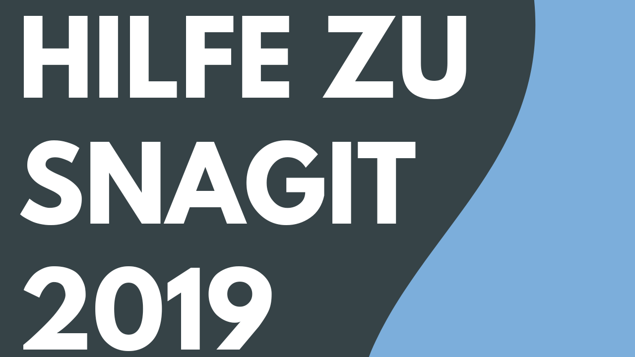 Hilfe zu Snagit 2019 – PDF-Datei