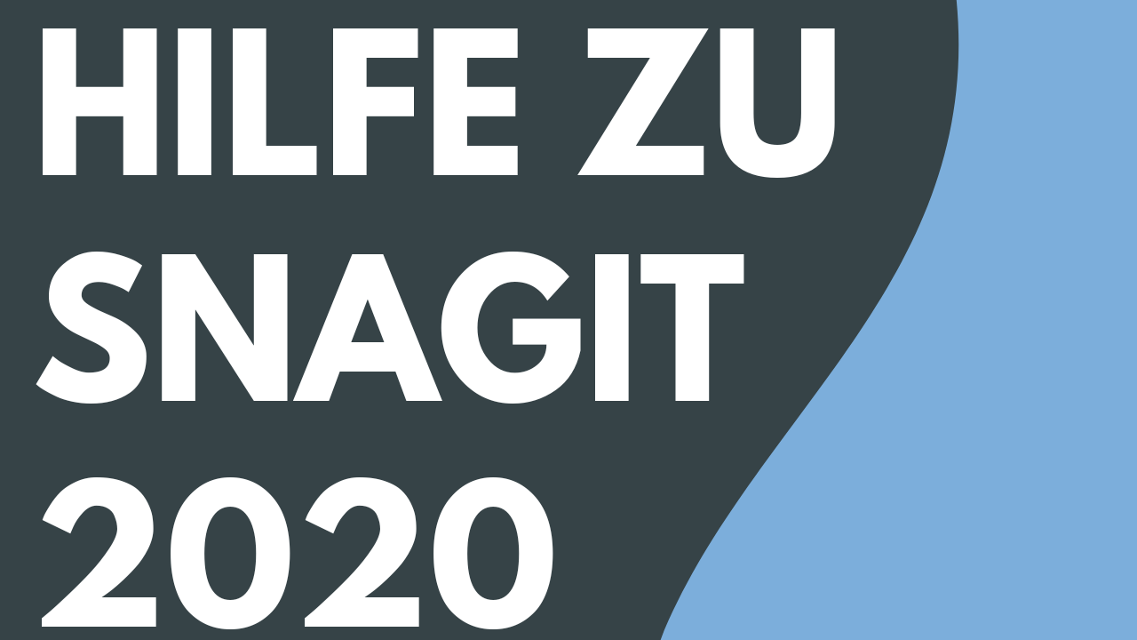 Hilfe zu Snagit 2020 – PDF-Datei