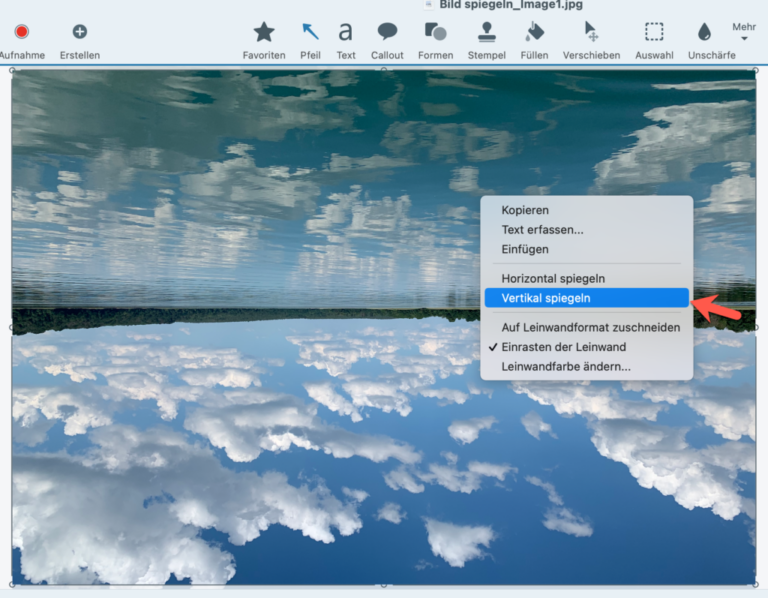 Bild spiegeln Anleitung für das Spiegeln von Bildern oder Fotos TechSmith