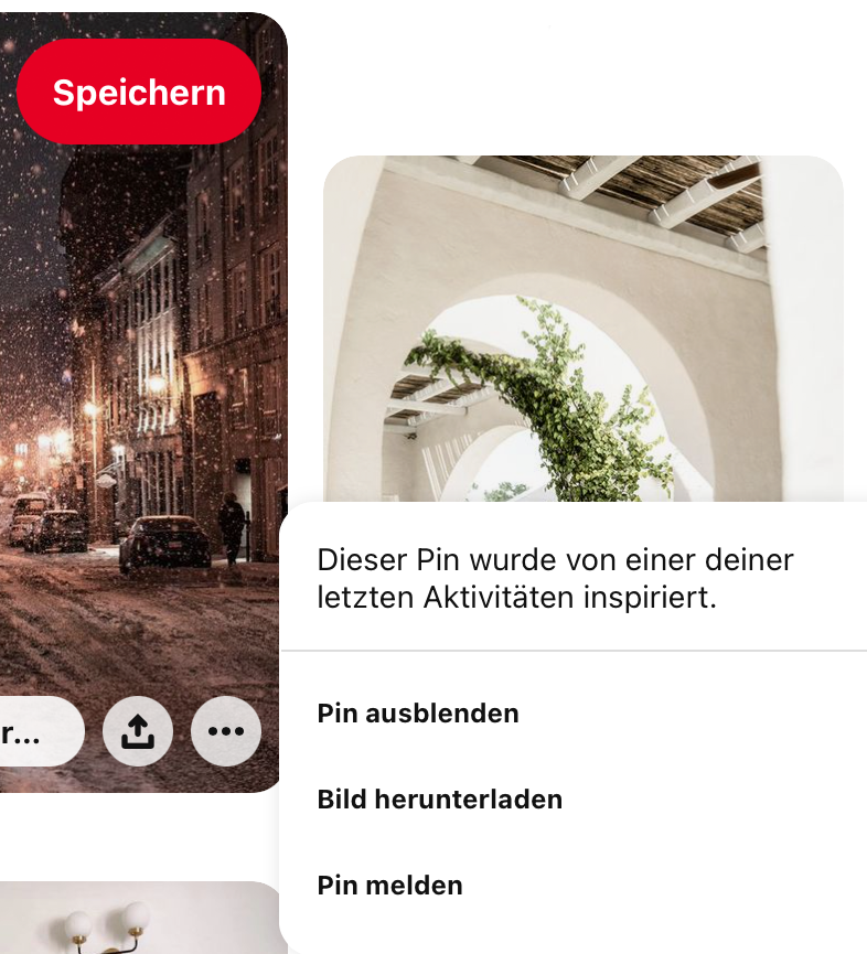 Pinterest Bilder speichern und Bilder herunterladen – Screenshot