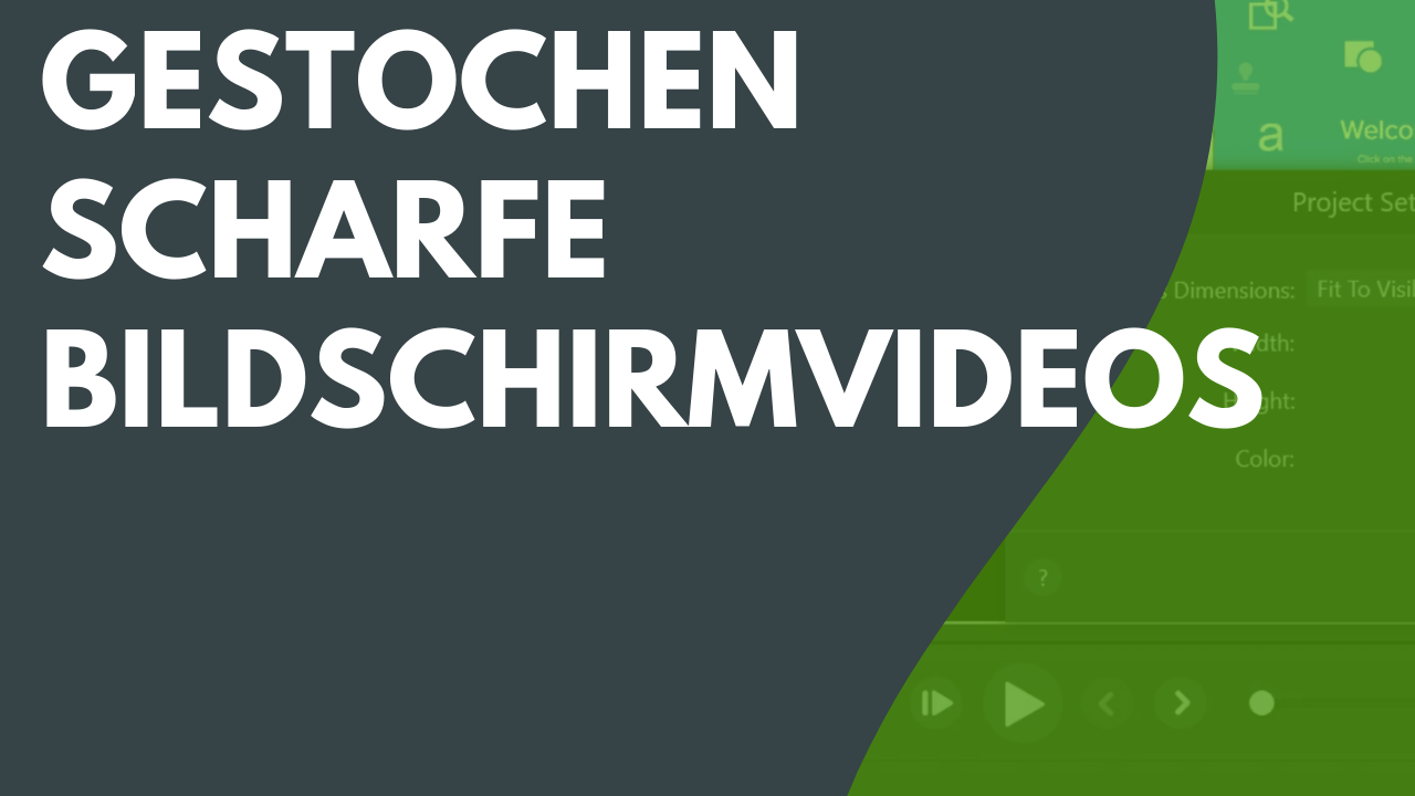 Gestochen scharfe Videoaufnahmen