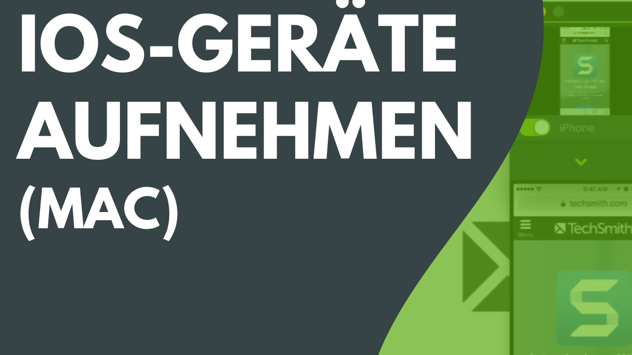 iOS-Geräte aufnehmen (Mac)