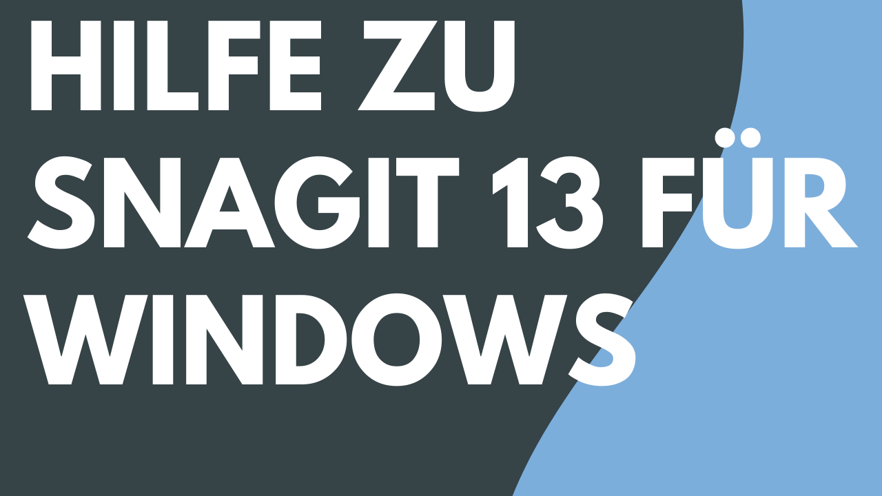 Hilfe zu Snagit 13 für Windows – PDF-Datei