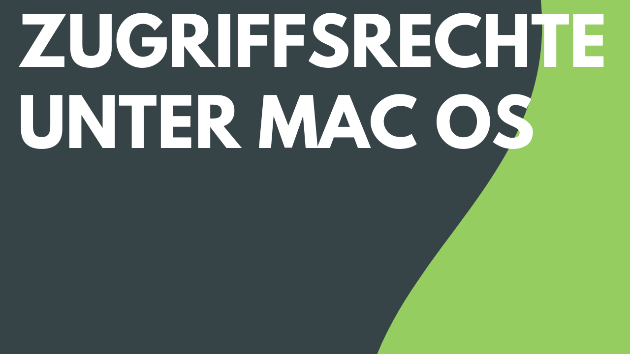 macOS-Berechtigungen