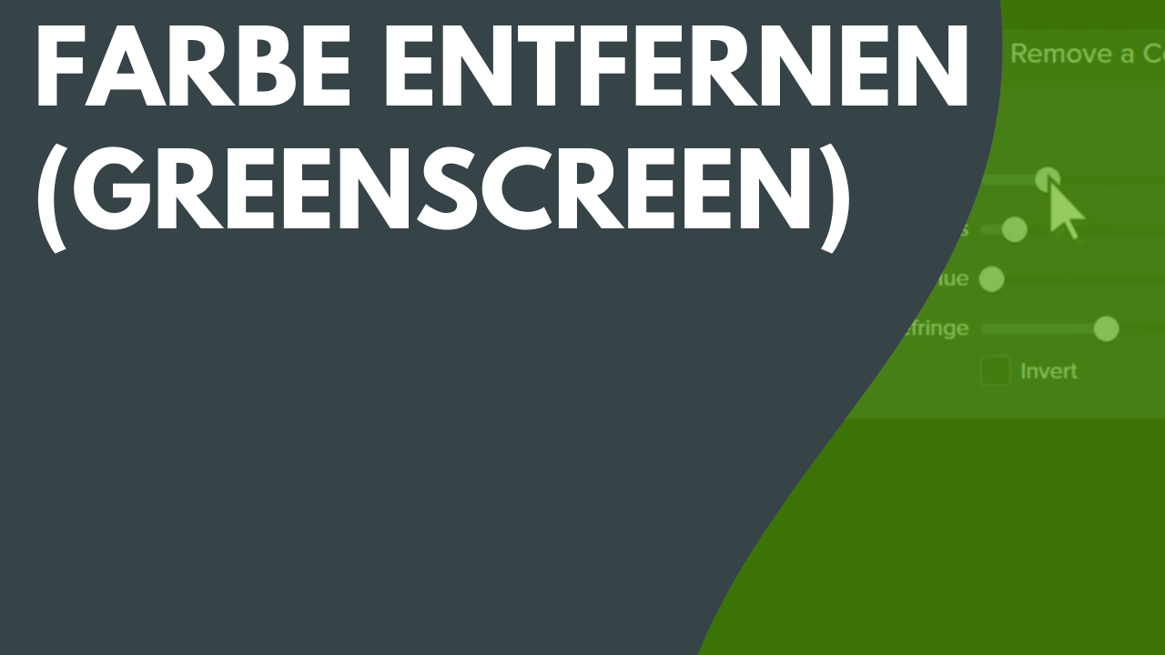 Farbe entfernen (Greenscreen-Effekt)