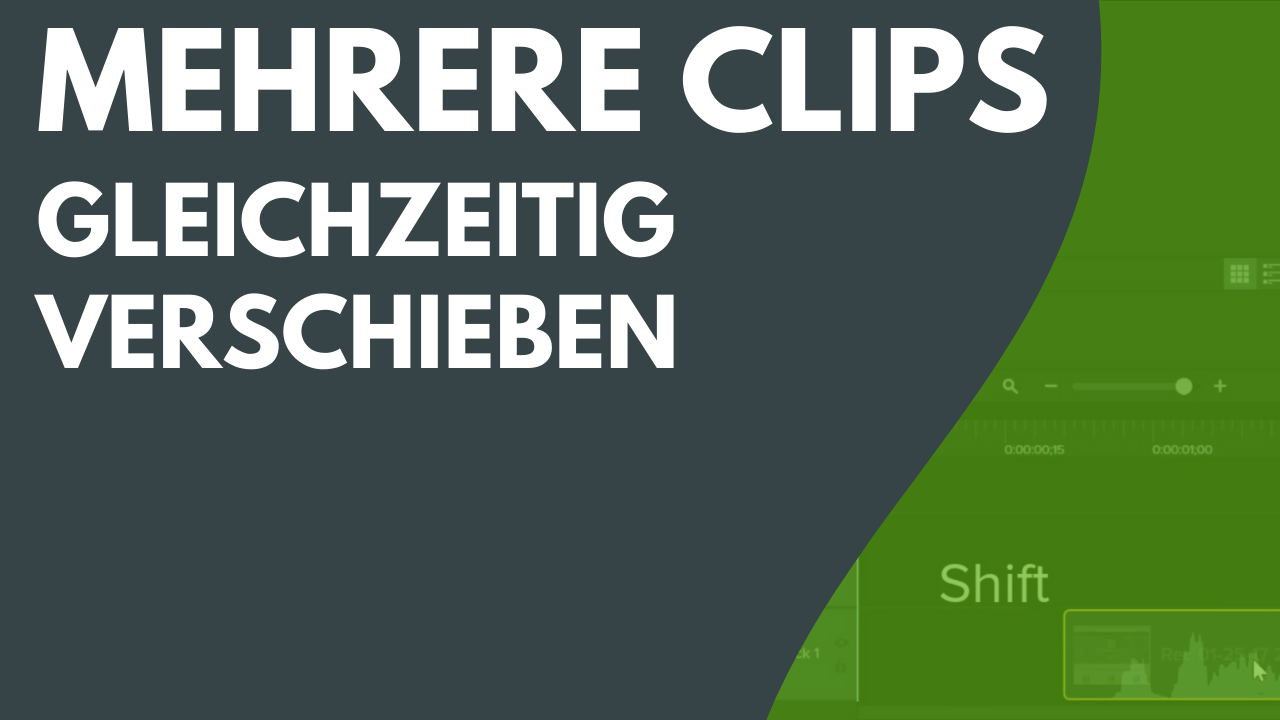 Mehrere Clips gleichzeitig verschieben