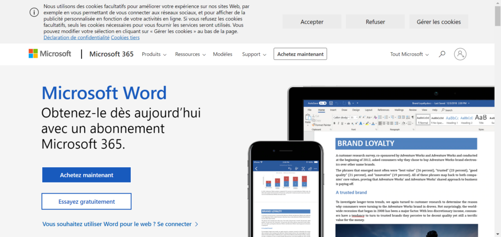 Microsoft Word est un outil efficace pour rédiger une documentation technique.