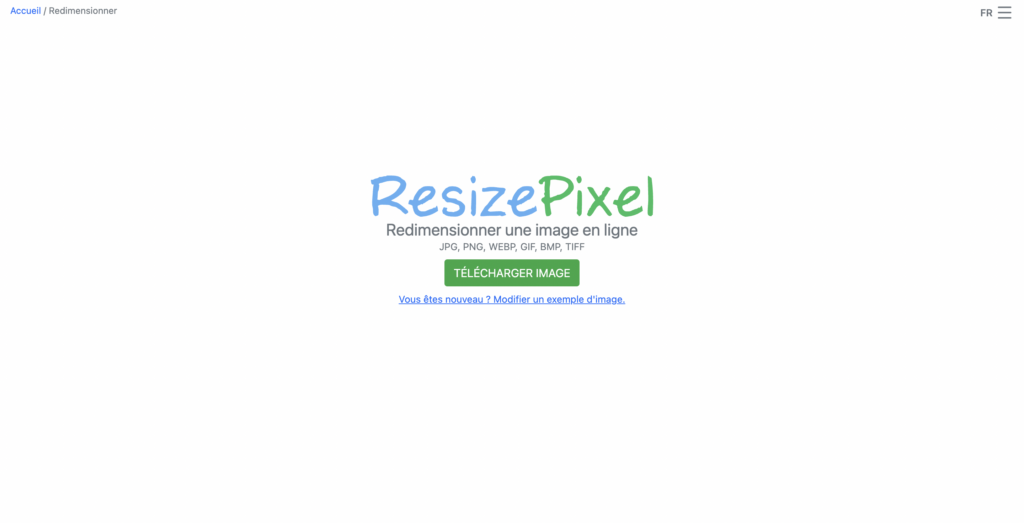 ResizePixel est un outil en ligne permettant de redimensionner une image.