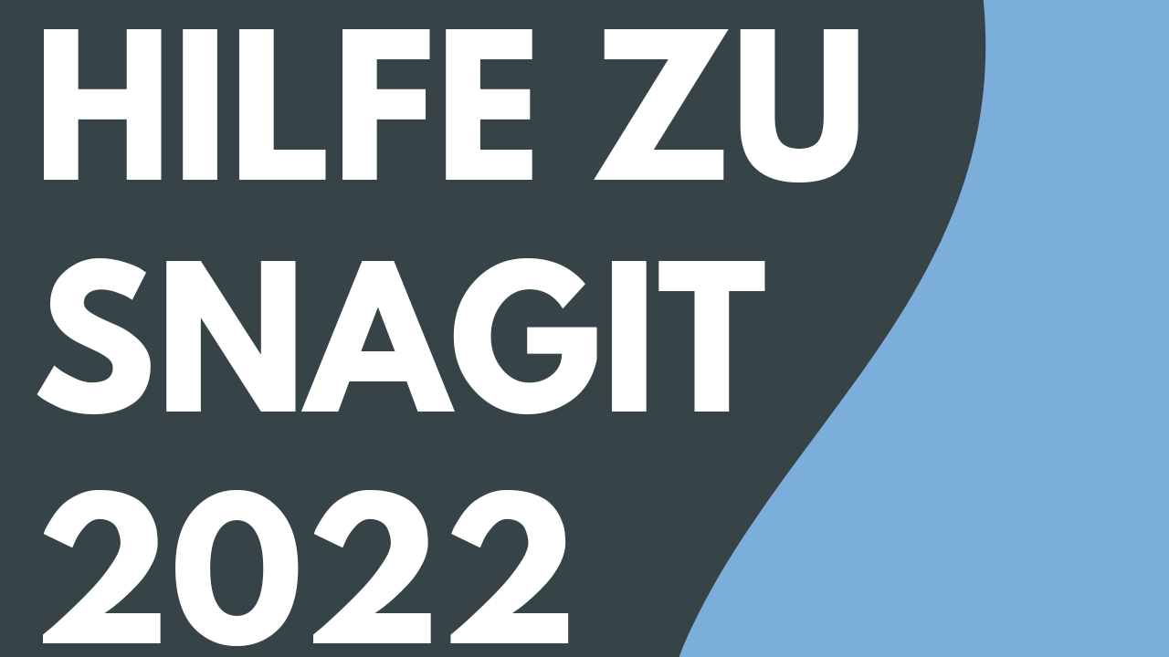 Hilfe zu Snagit 2022 – PDF-Datei