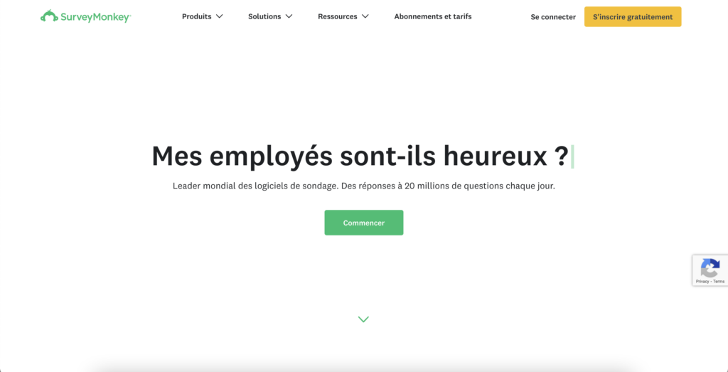 Survey Monkey est un logiciel qui vous facilitera le management d'équipe.