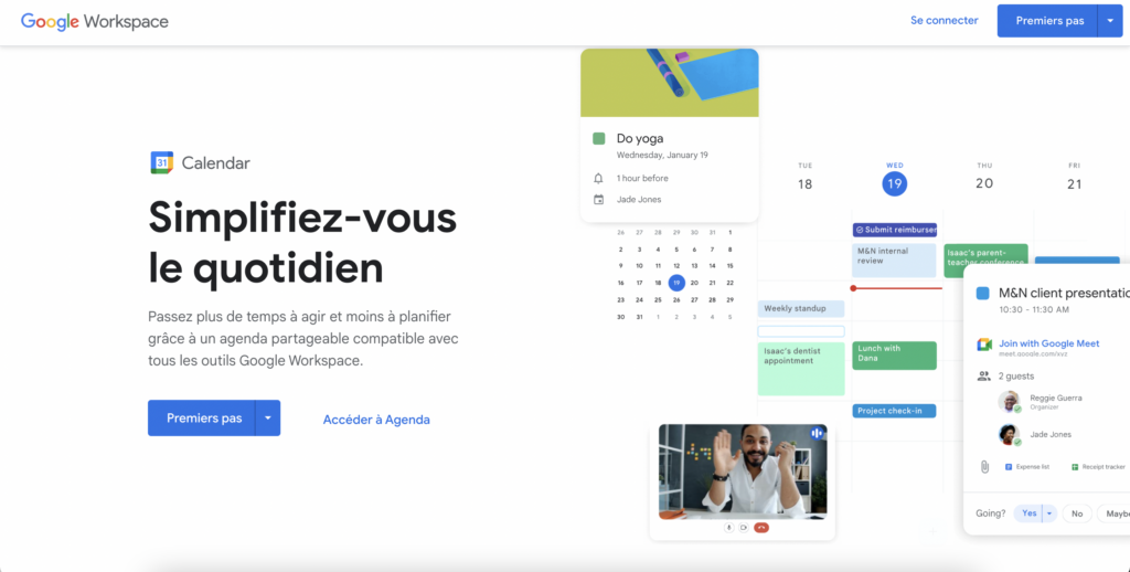 Google Agenda est un outil de management d'équipe. 