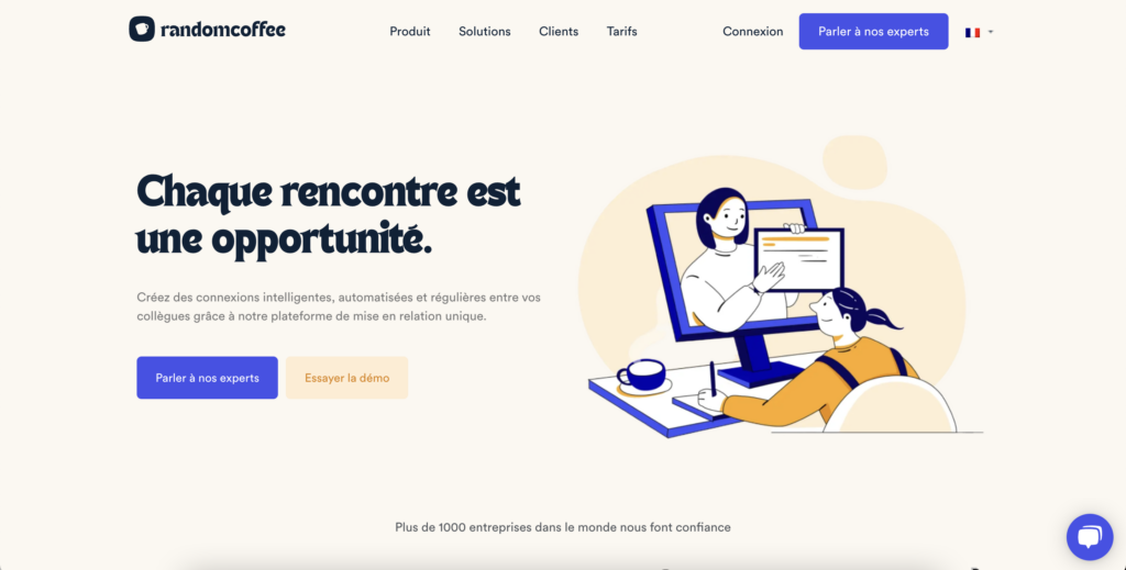 RandomCoffee est un outil efficace pour pour réussir votre management hybride.
