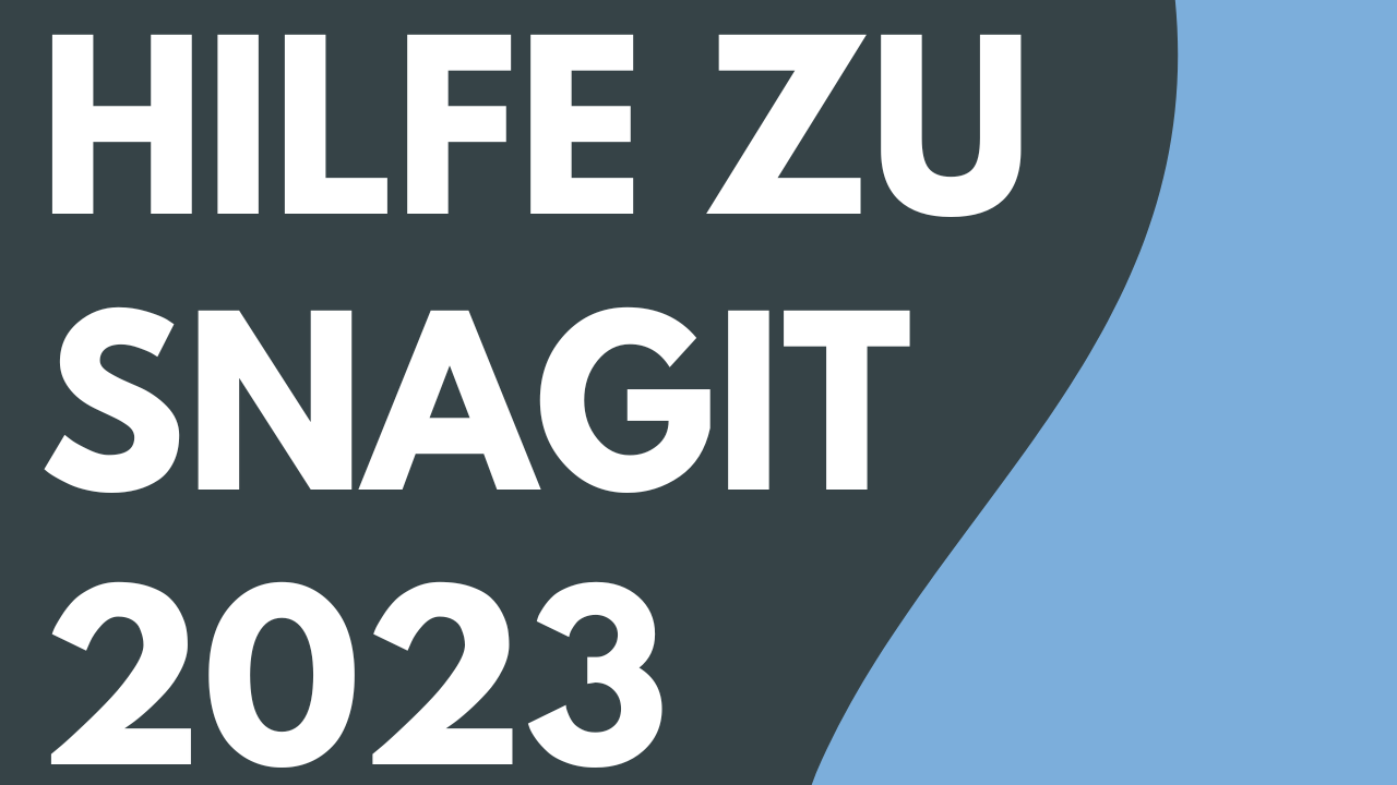 Hilfe zu Snagit 2023 – PDF-Datei