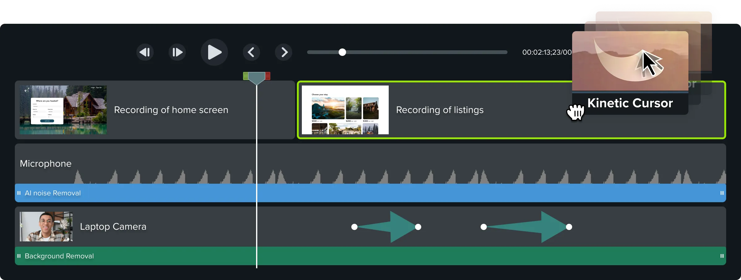 Camtasia Timeline Graphic