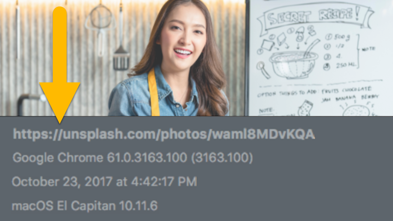 Capture-Informationen zu einem Bild hinzufügen