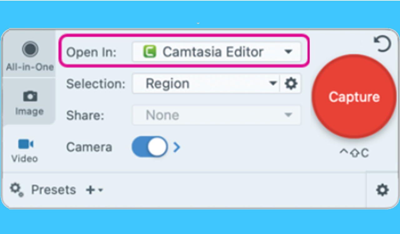 Mehrspur-Video zur flexiblen Bearbeitung in Camtasia Editor aufnehmen