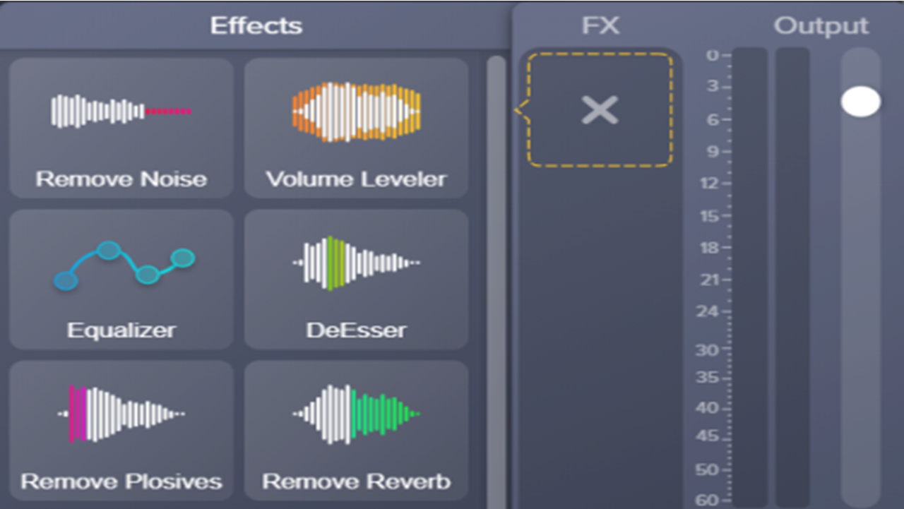 Audioeffekte hinzufügen