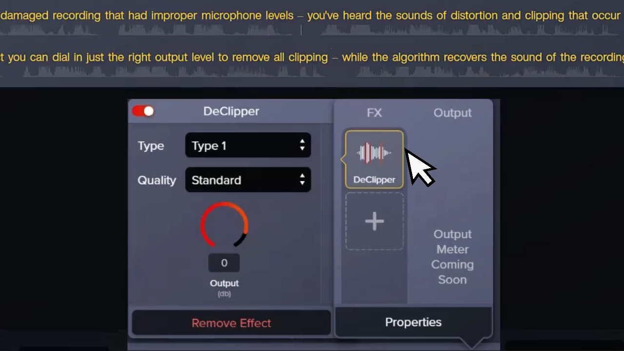 Audioeffekt „DeClipper“