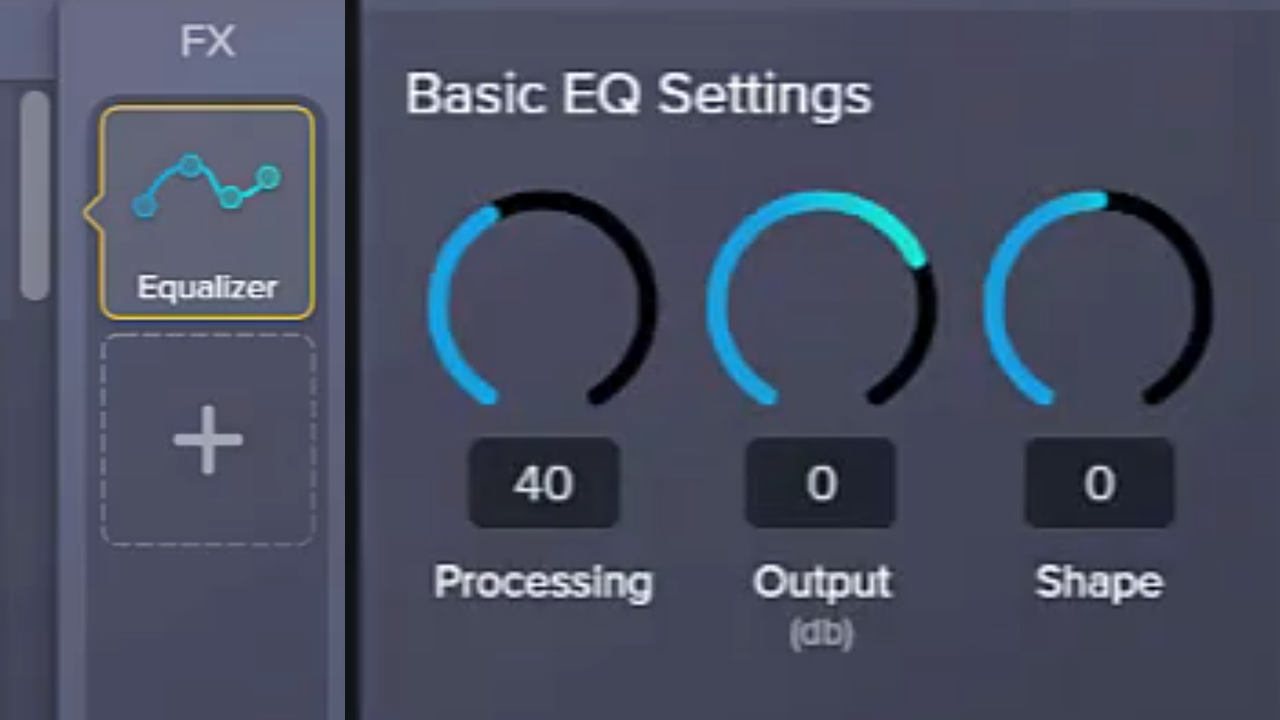 Audioeffekt „Equalizer“