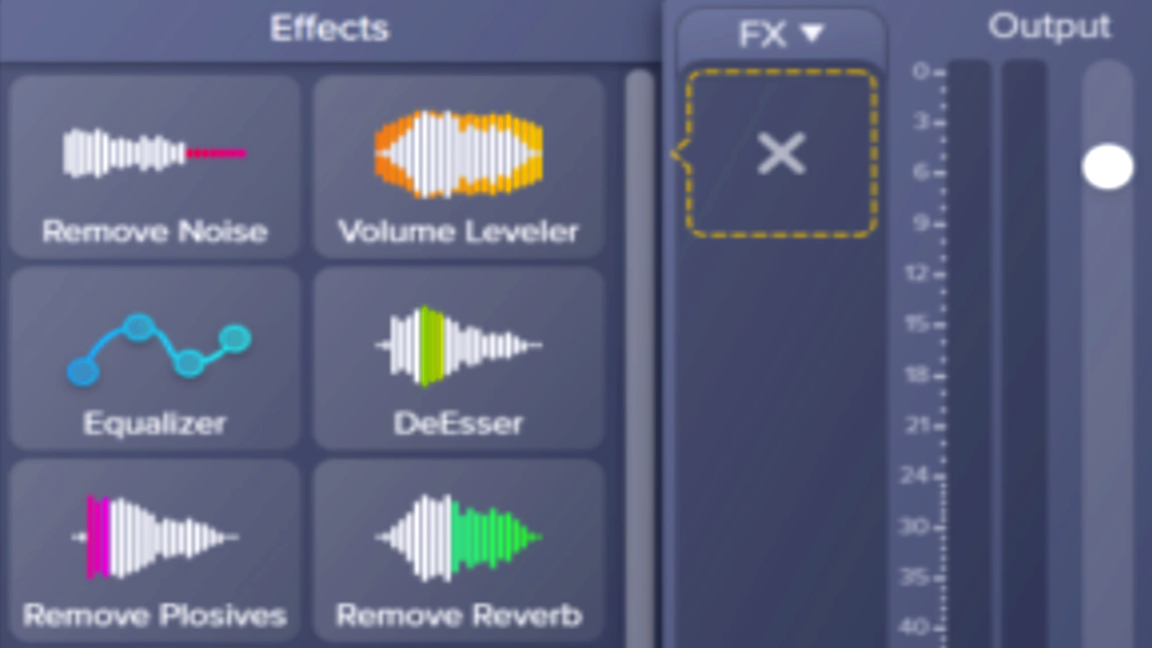 Audio mit Effekten verbessern