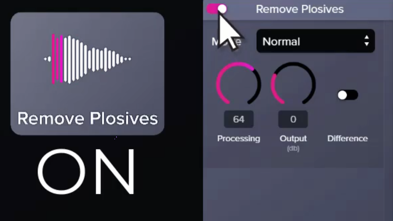 Audioeffekt „Remove Plosives“