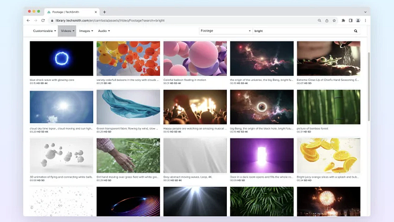 Videos mit Camtasia Assets verbessern