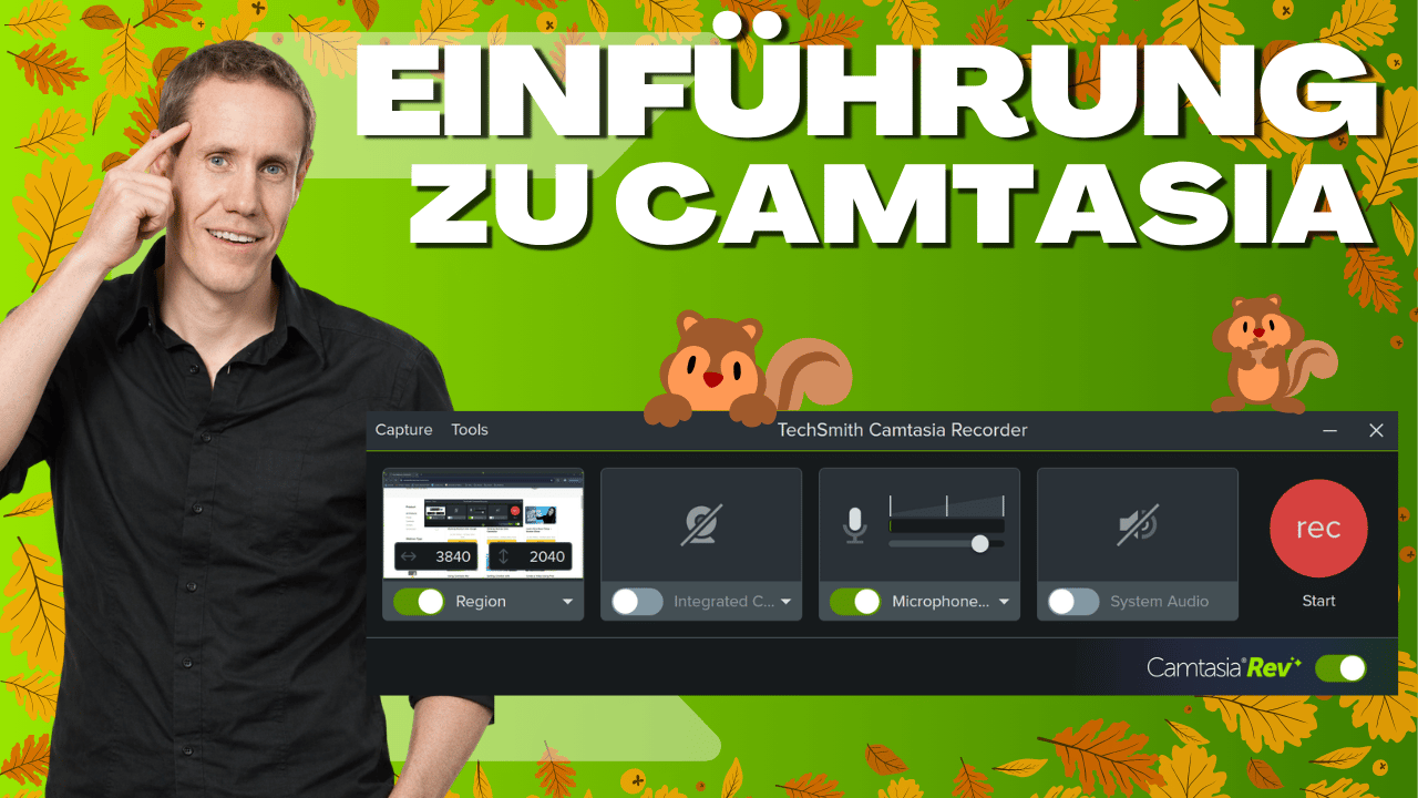 Ihr erstes Video – Einführung zu Camtasia