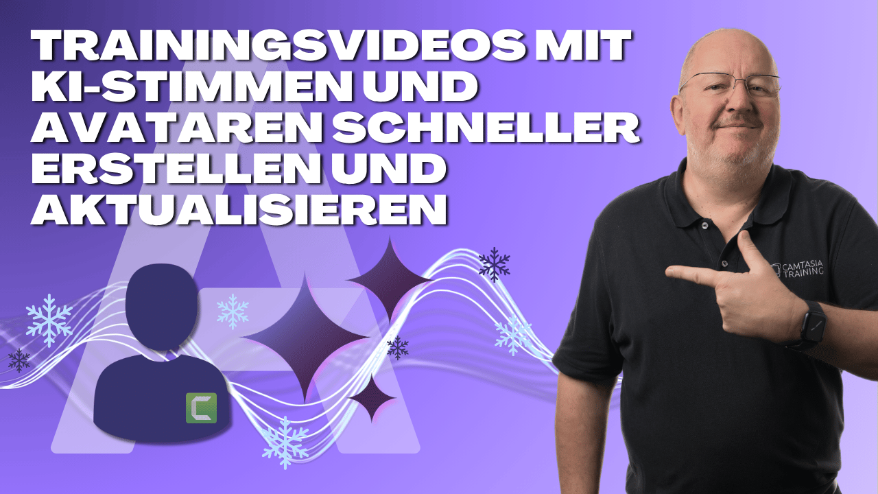 Trainingsvideos mit KI-Stimmen und Avataren schneller erstellen und aktualisieren – Camtasia Editor & Audiate