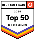 G2-Auszeichnung: Best Software 2026 Top 50 Design Products