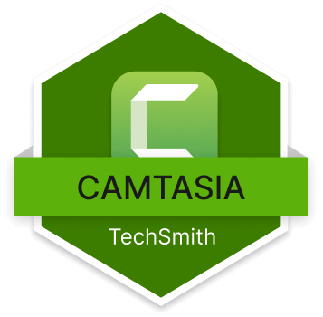 Snagit icon and logo with a badge around it