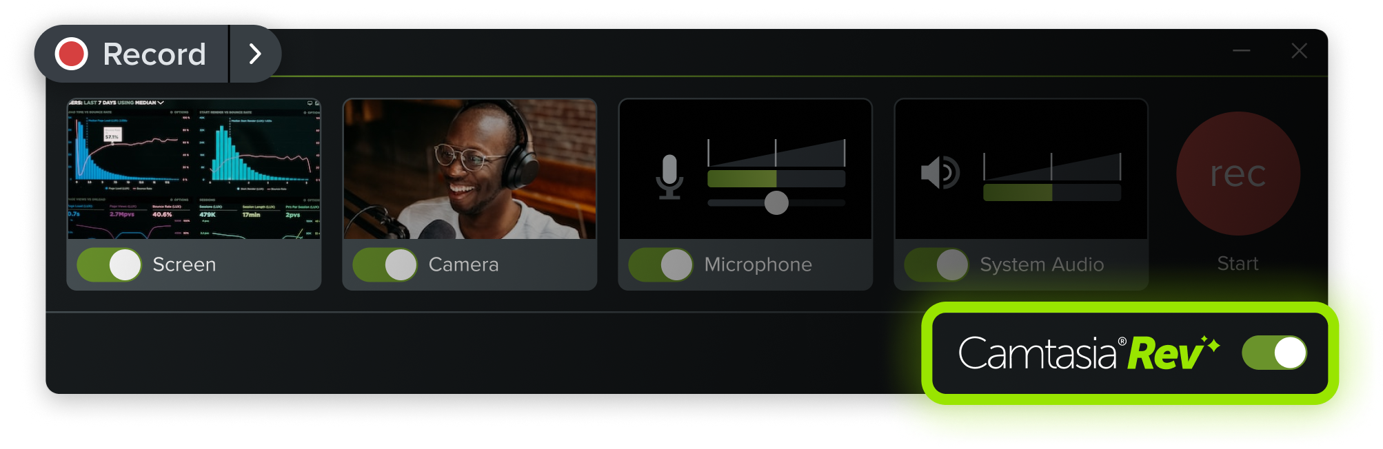 Camtasia Recorder Graphic Screenshot