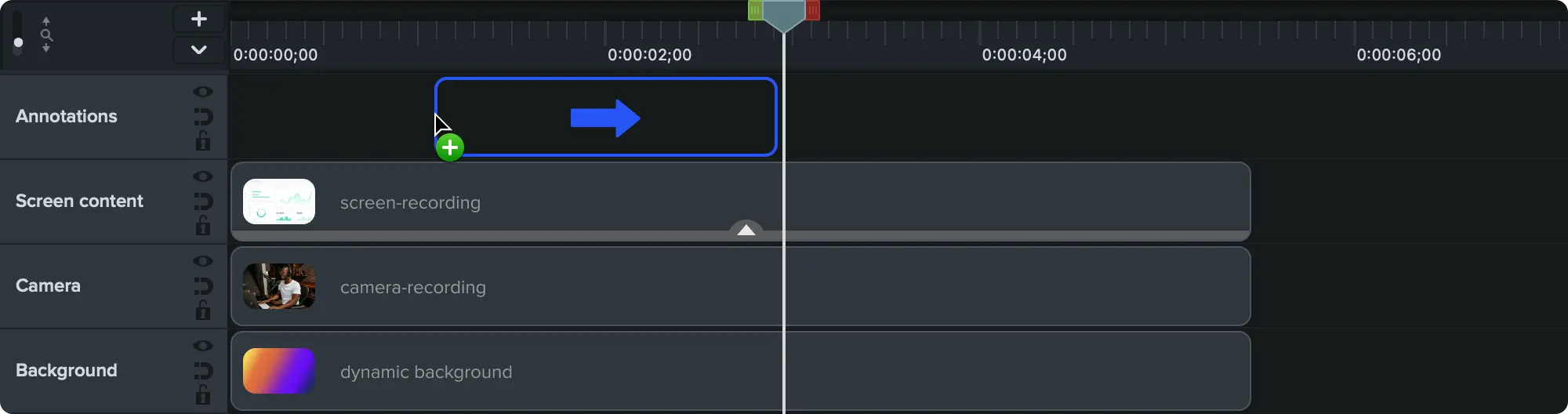 Camtasia Rev Timeline Graphic